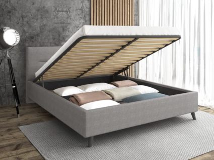 Кровать Sontelle Style Briva Malta grey с подъемным механизмом 140х190