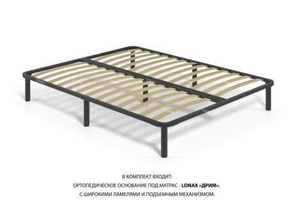 Кровать Lonax Венеция велюр Dolly-2 (с подъемным механизмом) 200х200