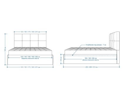Кровать Lonax Алегра велюр Dolly-3 (с подъемным механизмом)