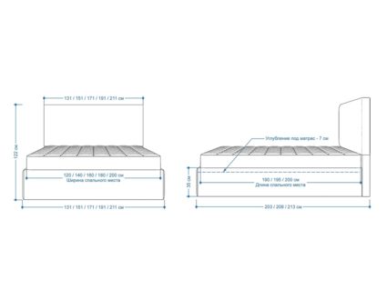 Кровать Lonax Фелиса велюр Dolly-3 (с подъемным механизмом) 140х195