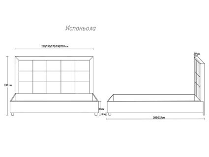 Кровать Димакс Испаньола Шоколад с подъемным механизмом 140х200