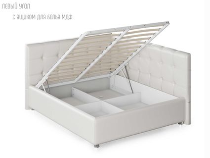 Кровать Nuvola Sabina угловая Velutto 22 (с подъемным механизмом) 160х190