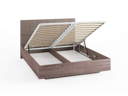 Кровать Сонум Luiza Ясмунд + Рогожка Льняная (с подъемным механизмом) 80х200