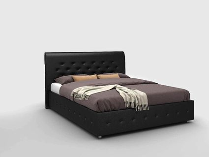 Кровать Sleeptek Premier 1 Экоожа Black (с подъемным механизмом) 200х200