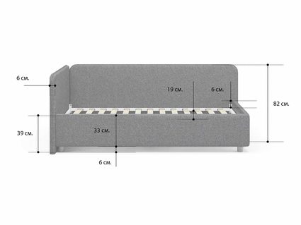 Кровать Сонум Capri Рогожка Песочная 